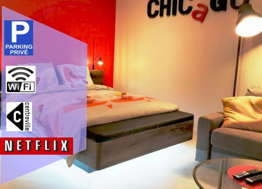 Apartament Le Chicago 4 Pers Centre Ville Wifi Parking Tram Clermont-Ferrand Zewnętrze zdjęcie